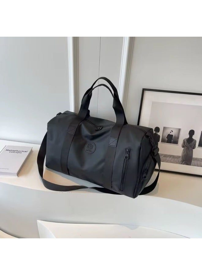 هاي لاين ستور شنطة High Line TrainX – ضد الماء للجيم والسفر مع جزء مخصص للحذاء – مثالية للجيم، رحلات الطيران الطويلة والقطارات القصيرة – باللون الأسود - Image 5